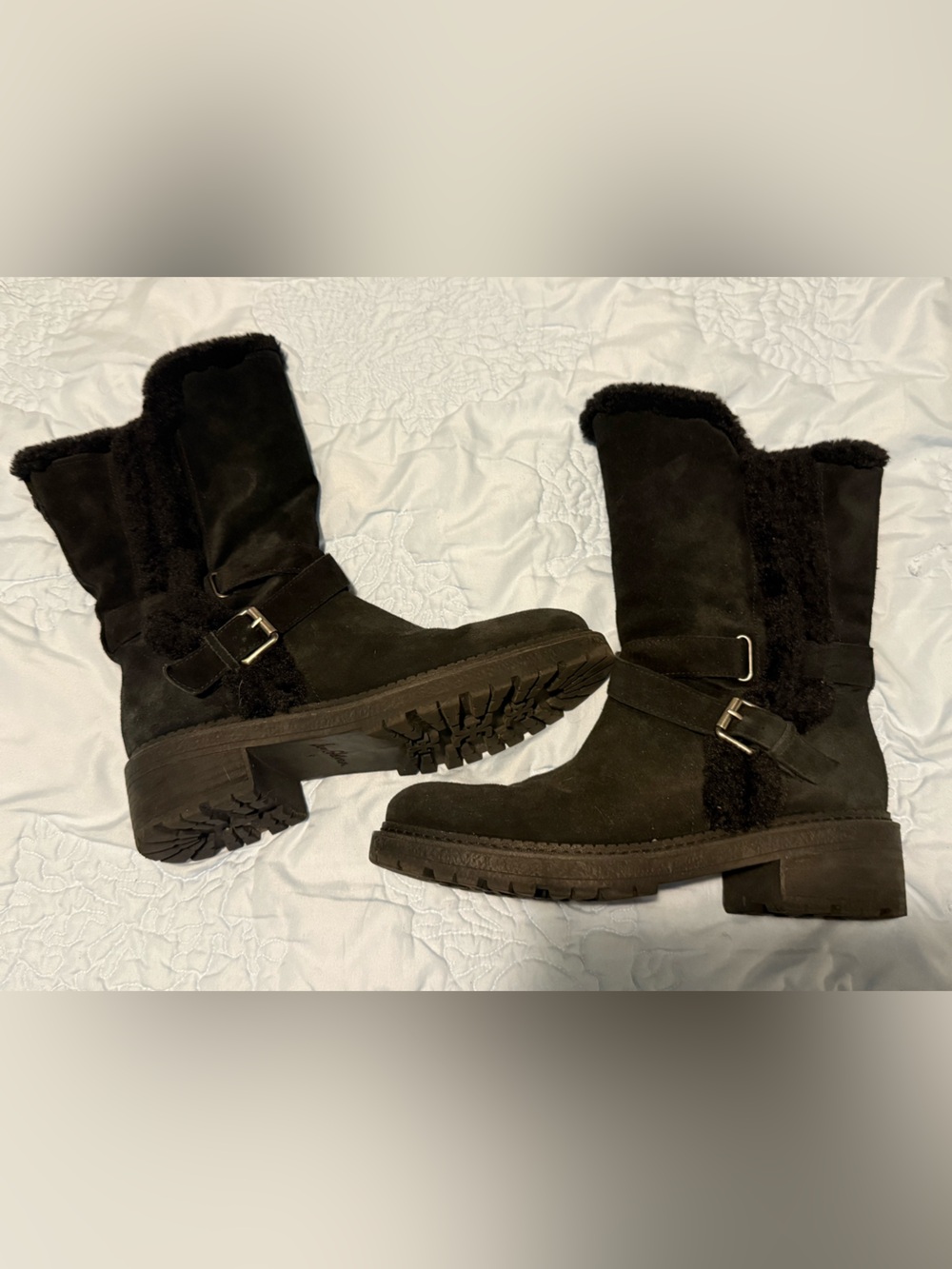 Sam Edelman Jailyn faux-fur lined boot, EUC, 8M